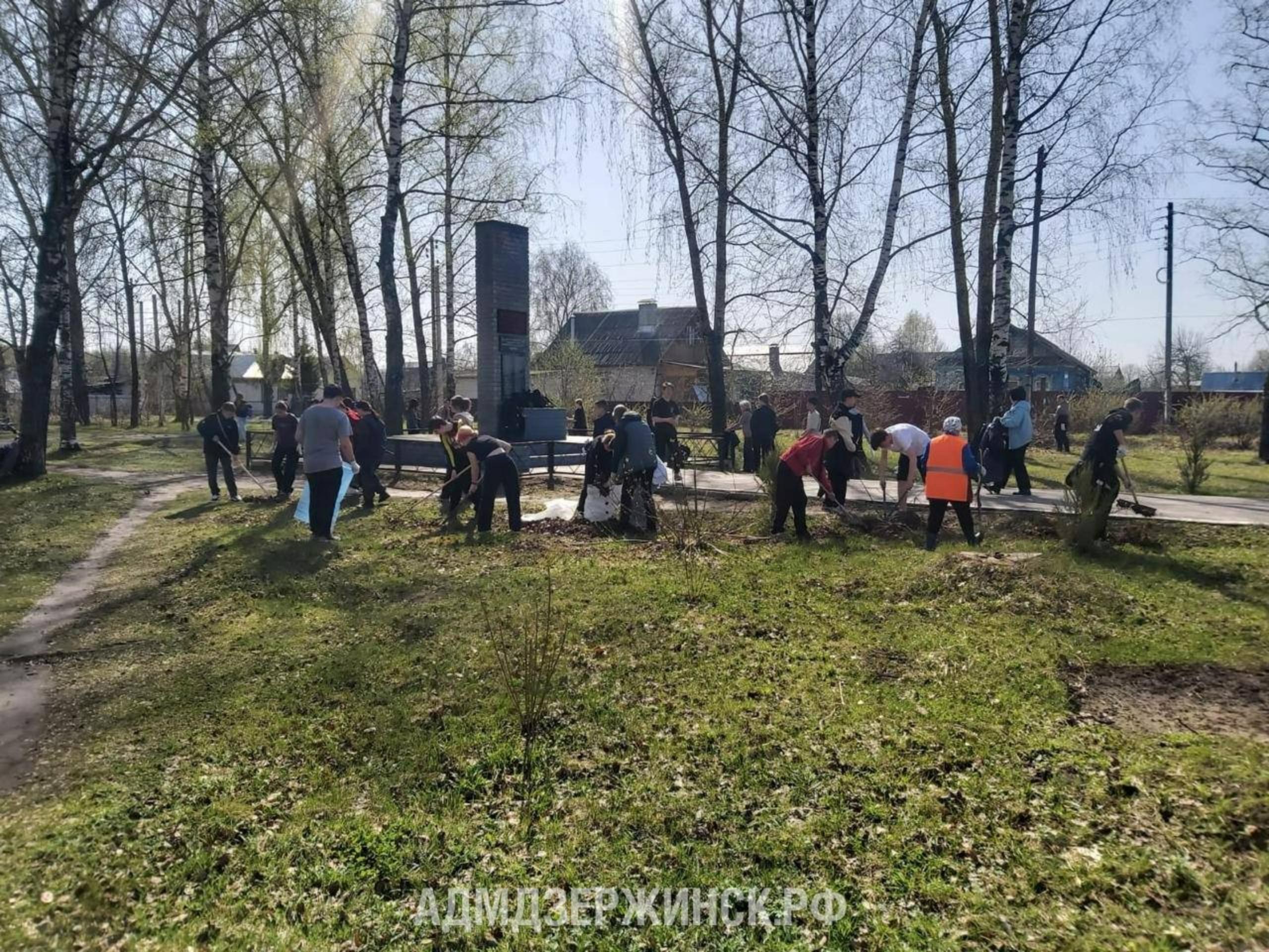 Поселки Дзержинска присоединились к общегородскому субботнику -  Администрация города Дзержинска